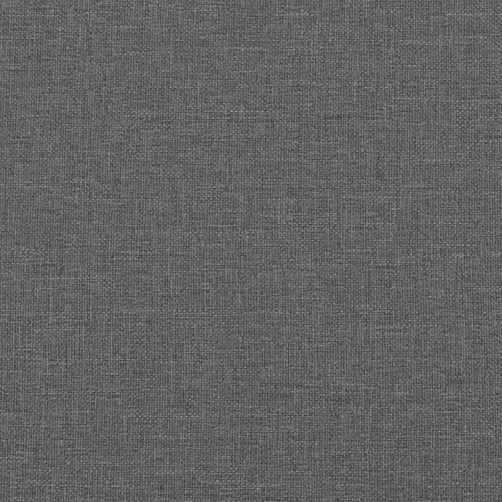Premium 2-zits bank 140 cm - Donkergrijs stof met kussens