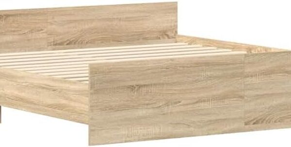 Premium bed 180x200 Sonoma eiken – stevig & stijlvol