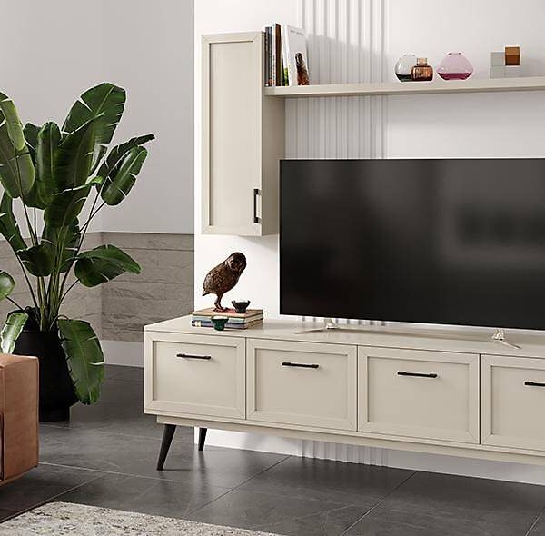 Premium beige tv-meubel Liya — stijlvol & duurzaam