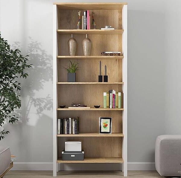 Premium Brode Boekenkast met planken — Luxe, duurzaam design