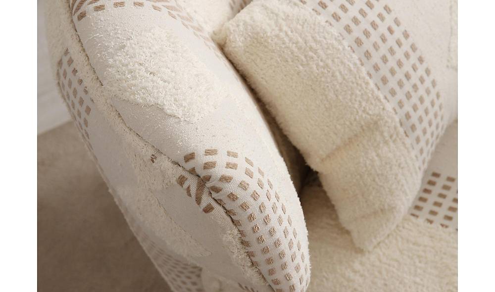 Premium bruine fauteuil met luxe gebreide stof