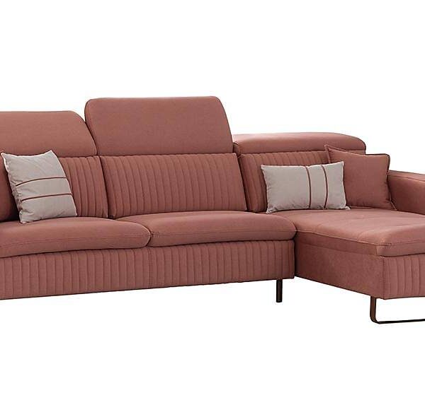 Premium elektrische hoekbank met micro-motor in roze