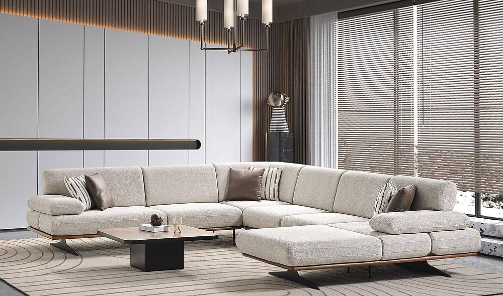 Premium hoekbank – modern design, nieuw