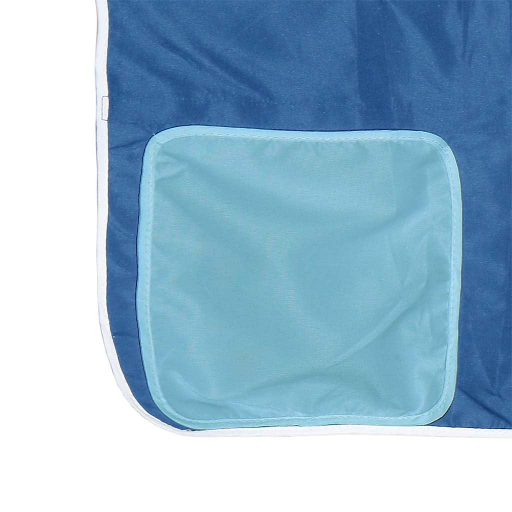 Premium massief grenen stapelbed 90x190 met speelse gordijnen