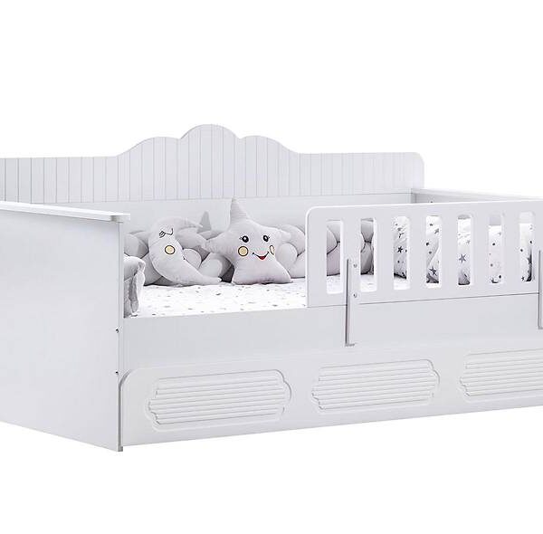 Premium Montessori-bed Penna Wit — Veilig en Tijdloos