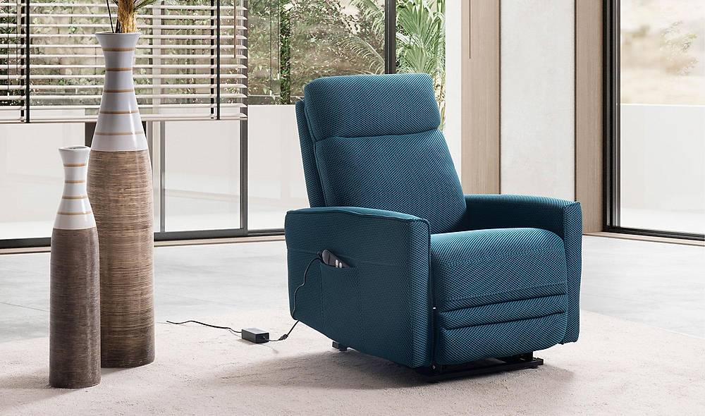 Premium Optima TV-fauteuil — Luxe relaxstoel in blauw