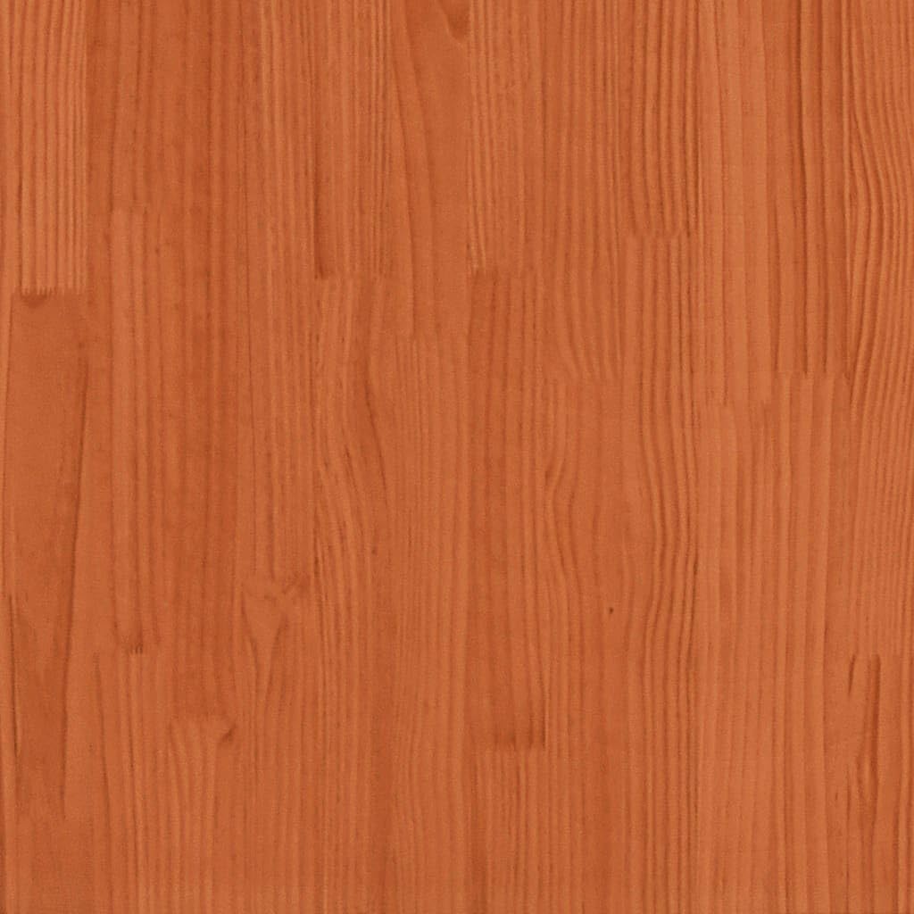 Premium stapelbed massief dennenhout, gewaxed bruin 90/120x200