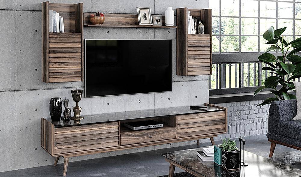 Premium Stone TV-meubel — marmerlook, stijlvol en duurzaam
