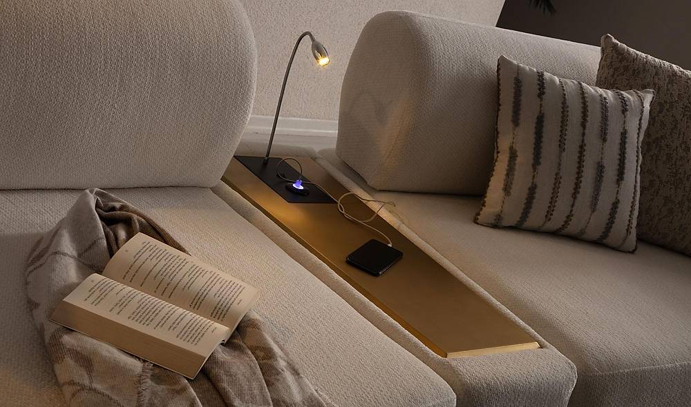 Ramona luxe designbank in antiek goud — premium kwaliteit