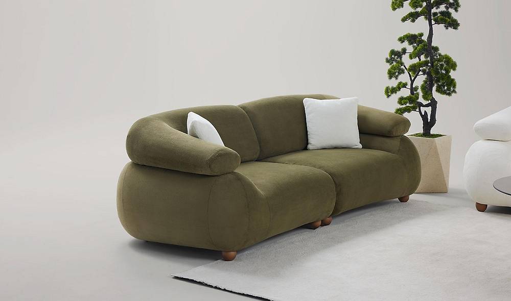Rosse Kanepe Driezitsbank — Luxe design en topkwaliteit