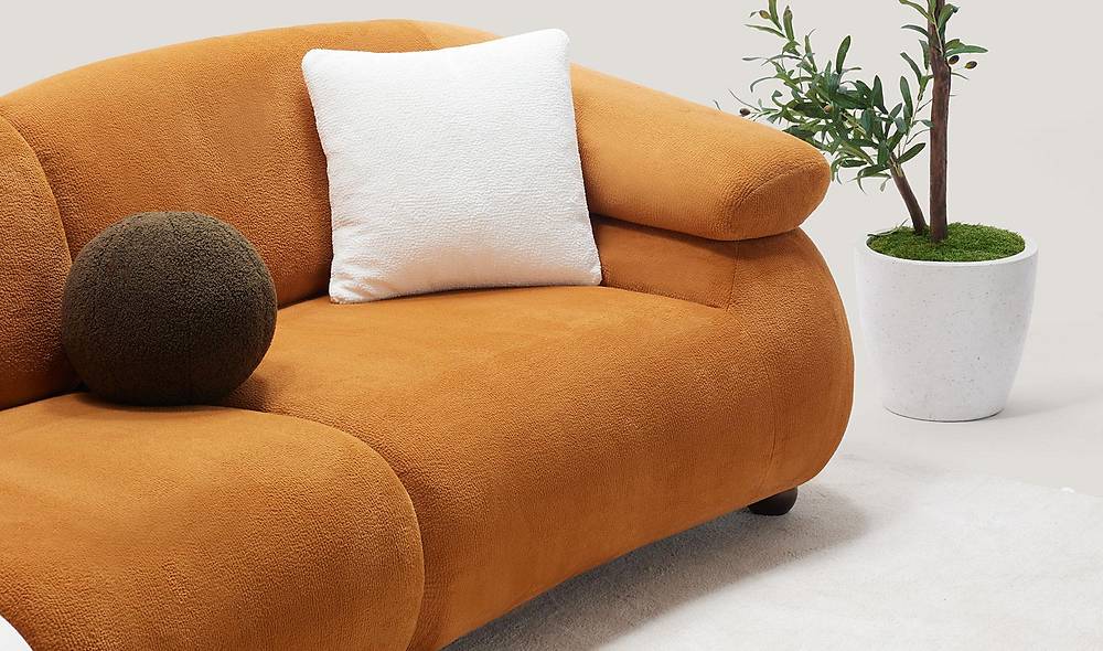 Rosse Kanepe Driezitsbank — Luxe design en topkwaliteit