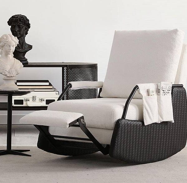 RVS Schommelfauteuil 'Sallanýr' – Premium design, Zwart