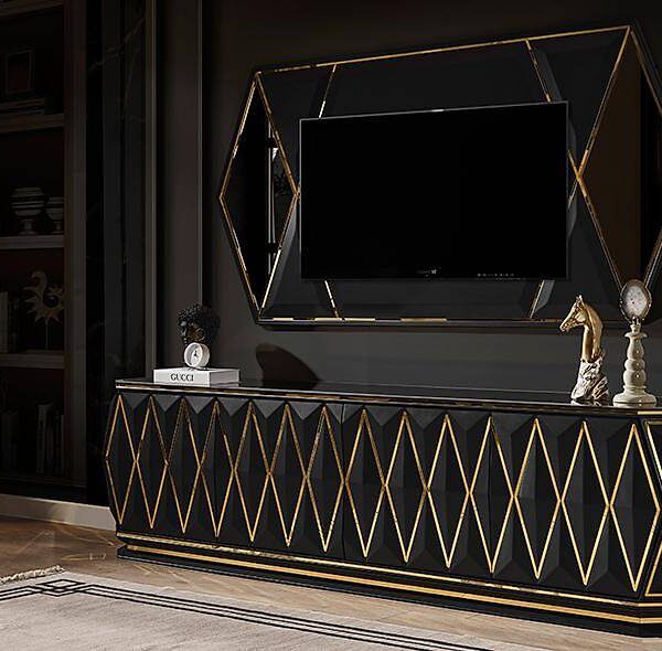 Sanremo Zwart tv-meubel – Luxe design & topkwaliteit