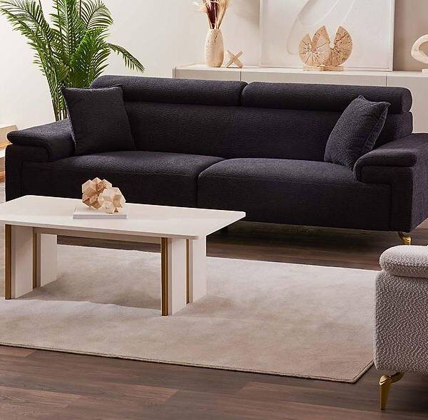 Santra Zwarte Designbank — Luxe kwaliteit