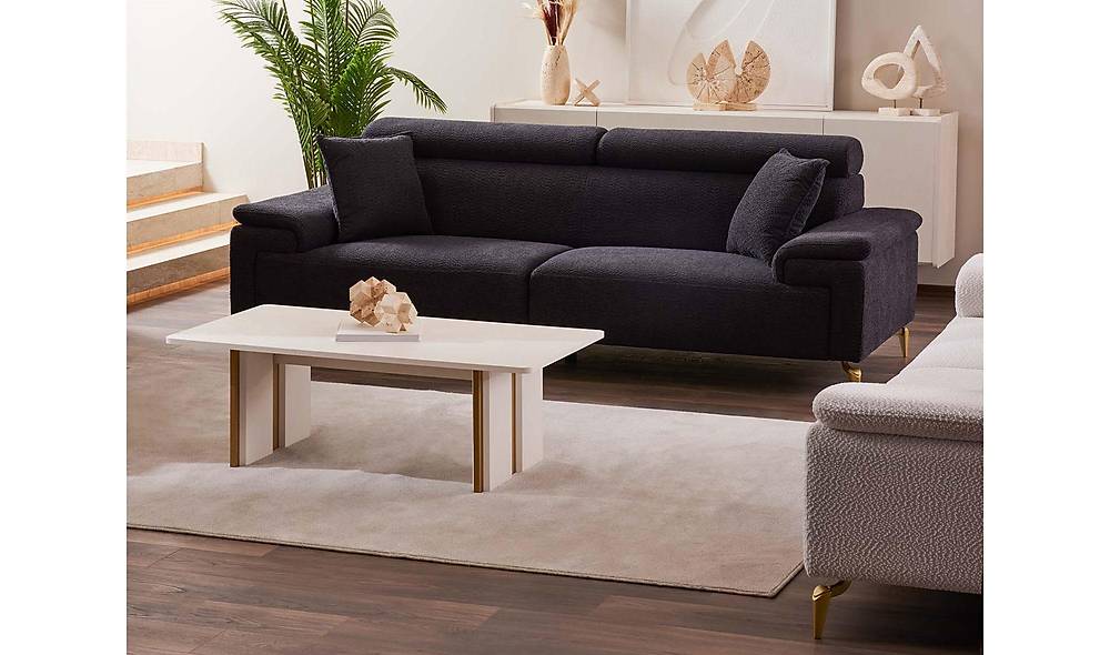 Santra Zwarte Designbank — Luxe kwaliteit