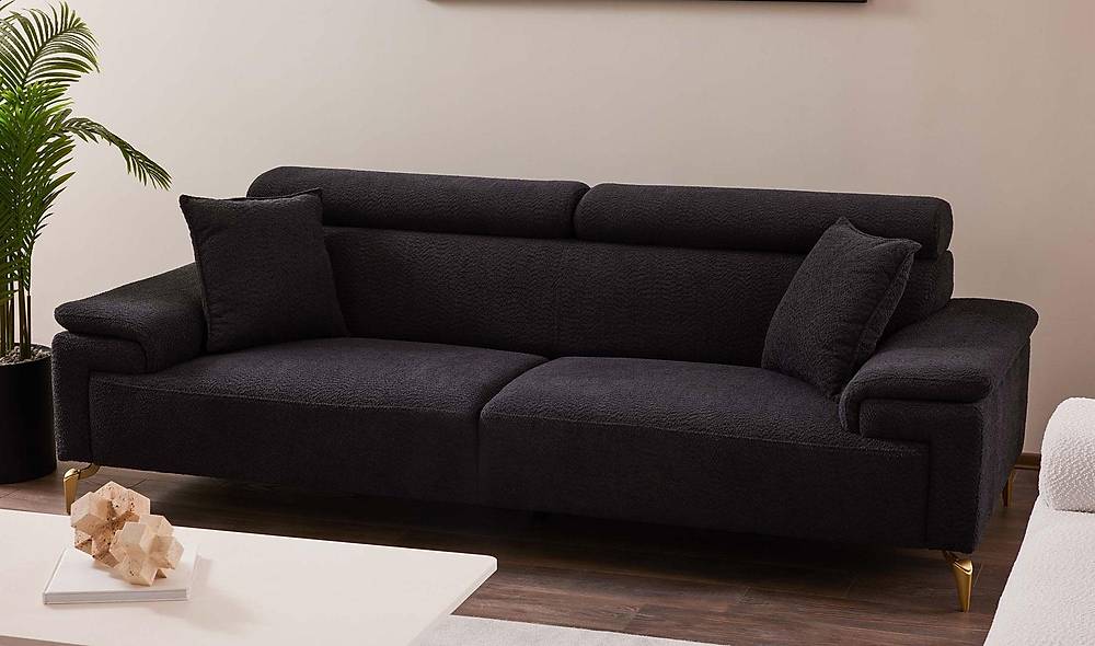 Santra Zwarte Designbank — Luxe kwaliteit