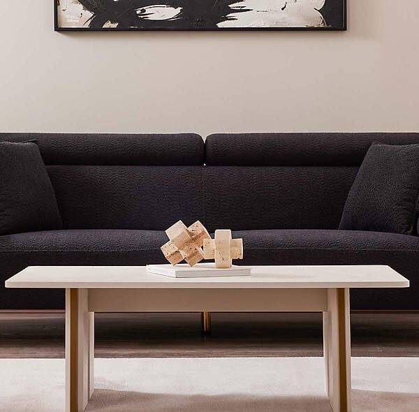 Santra Zwarte Designbank — Luxe kwaliteit