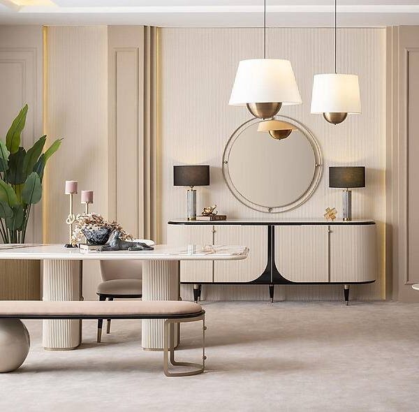 Seramoni Luxe Eetkamer Set – Premium design & massief hout