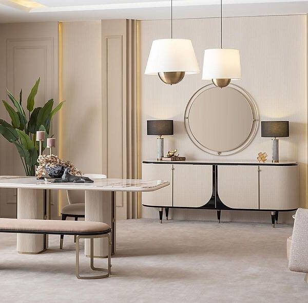 Seramoni Luxe Eetkamer Set – Premium design & massief hout