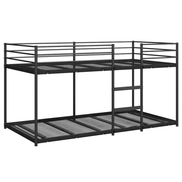 Stapelbed 100x200 cm – Zwart stalen frame, premium kwaliteit