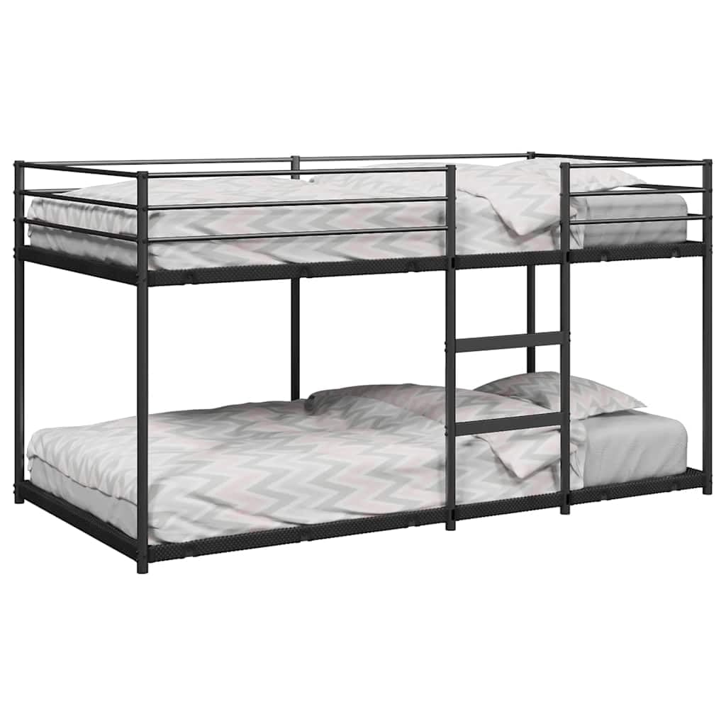 Stapelbed 100x200 cm – Zwart stalen frame, premium kwaliteit