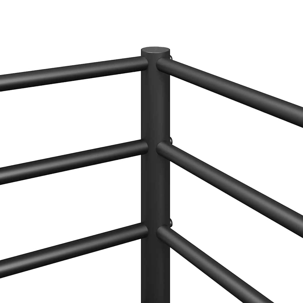 Stapelbed 100x200 cm – Zwart stalen frame, premium kwaliteit