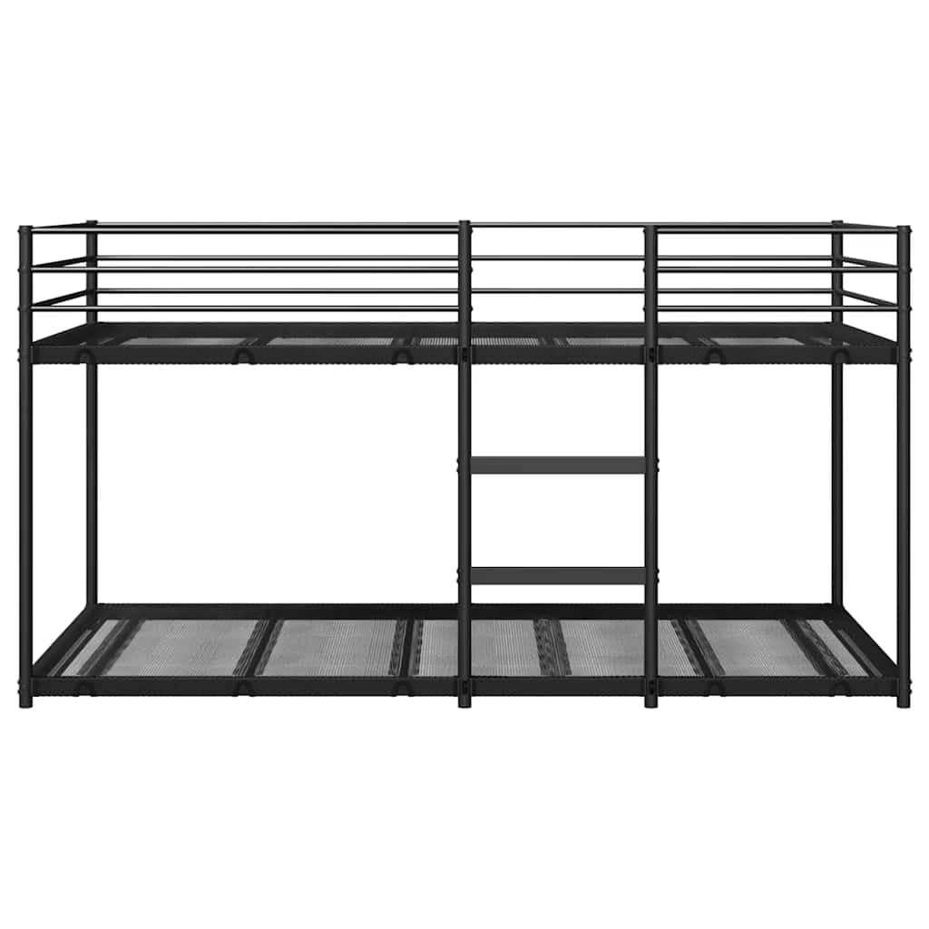 Stapelbed 100x200 cm – Zwart stalen frame, premium kwaliteit