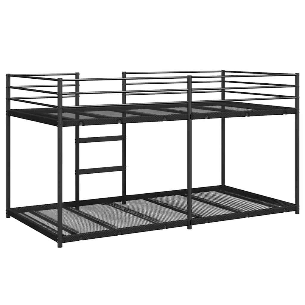 Stapelbed 100x200 cm – Zwart stalen frame, premium kwaliteit