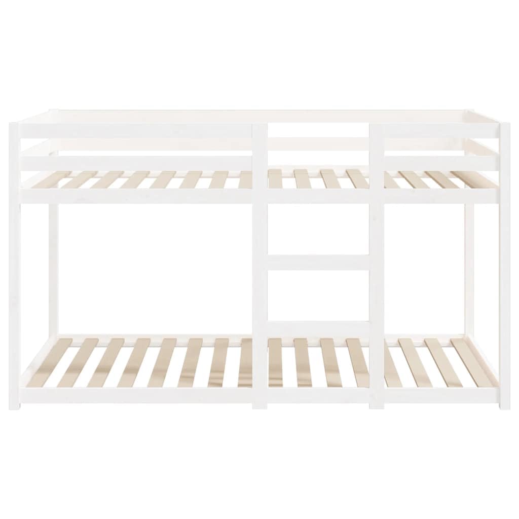 Stapelbed 90x190 – massief grenen, wit en extra stevig