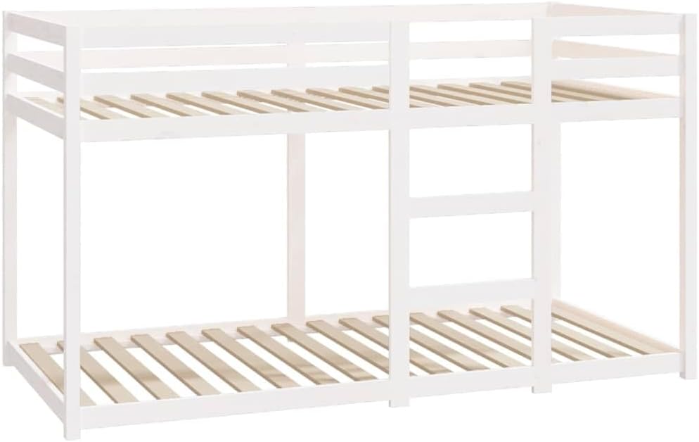 Stapelbed 90x190 – massief grenen, wit en extra stevig