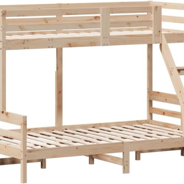Stapelbed massief dennenhout 90x200/120x200 - premium kwaliteit