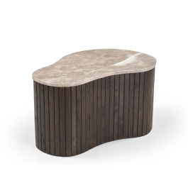 Starfurn Salontafel Nomi 70 cm — Premium bruine houtlook