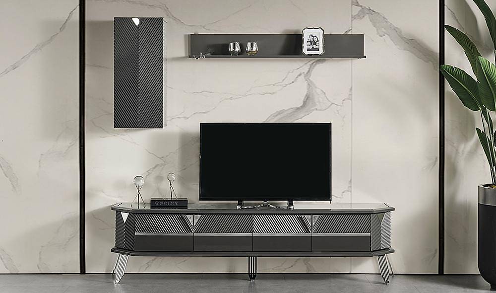 Suave Antraciet tv-meubel — premium kwaliteit