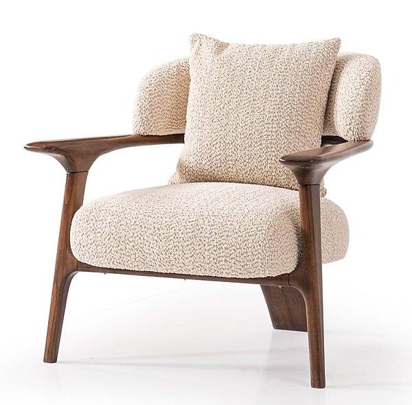 Velovis Berjer Krem — Luxe designfauteuil