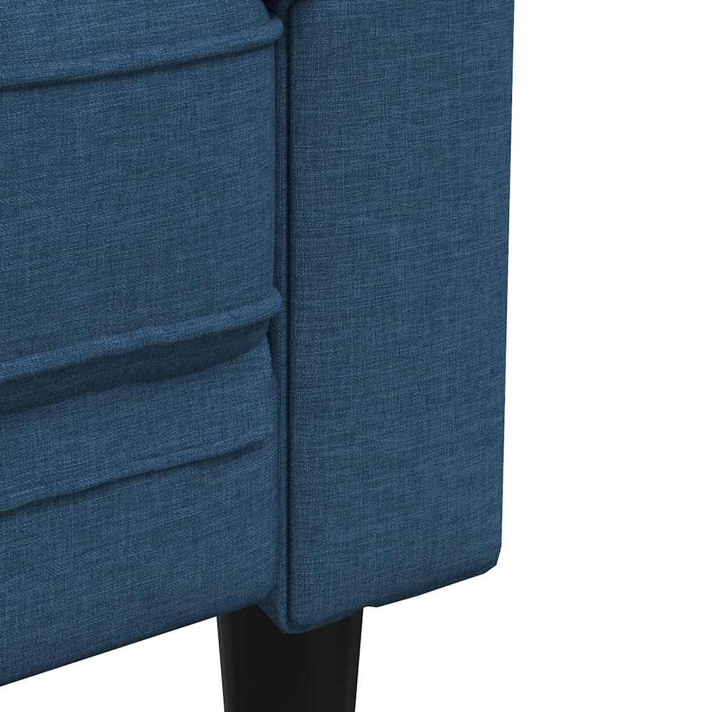 VidaXL Chesterfield 2-zitsbank – premium blauwe stof