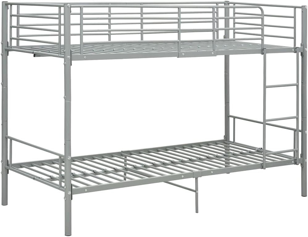vidaXL Metalen stapelbed 90x200 – Ruimtebesparend