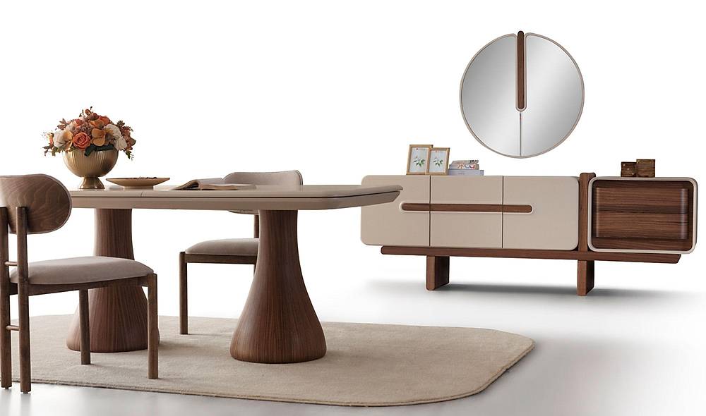 Voyage Eetkamer - Luxe Amerikaans Notenhout