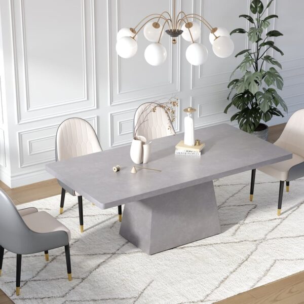 Weerbestendige grijze eettafel 200 cm — modern, 6-8 pers